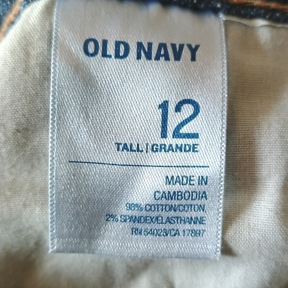 3/$30💜 EUC Old Navy 'The Dreamer' Size 12 Tall Medium Wash Jeans - Picture 6 of 7
